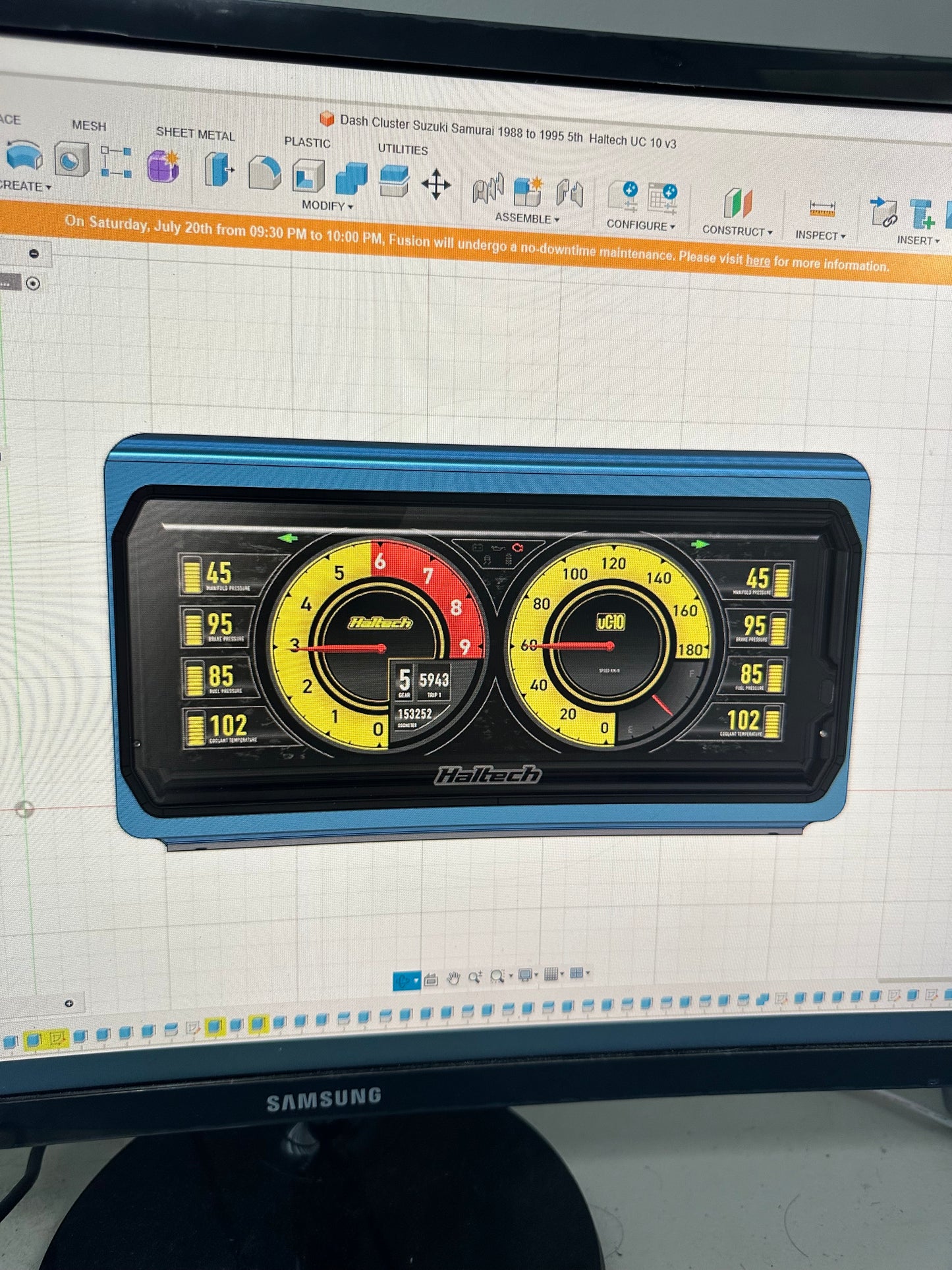 3D Printed Regular Cluster for Suzuki Samurai 1989-1995 |