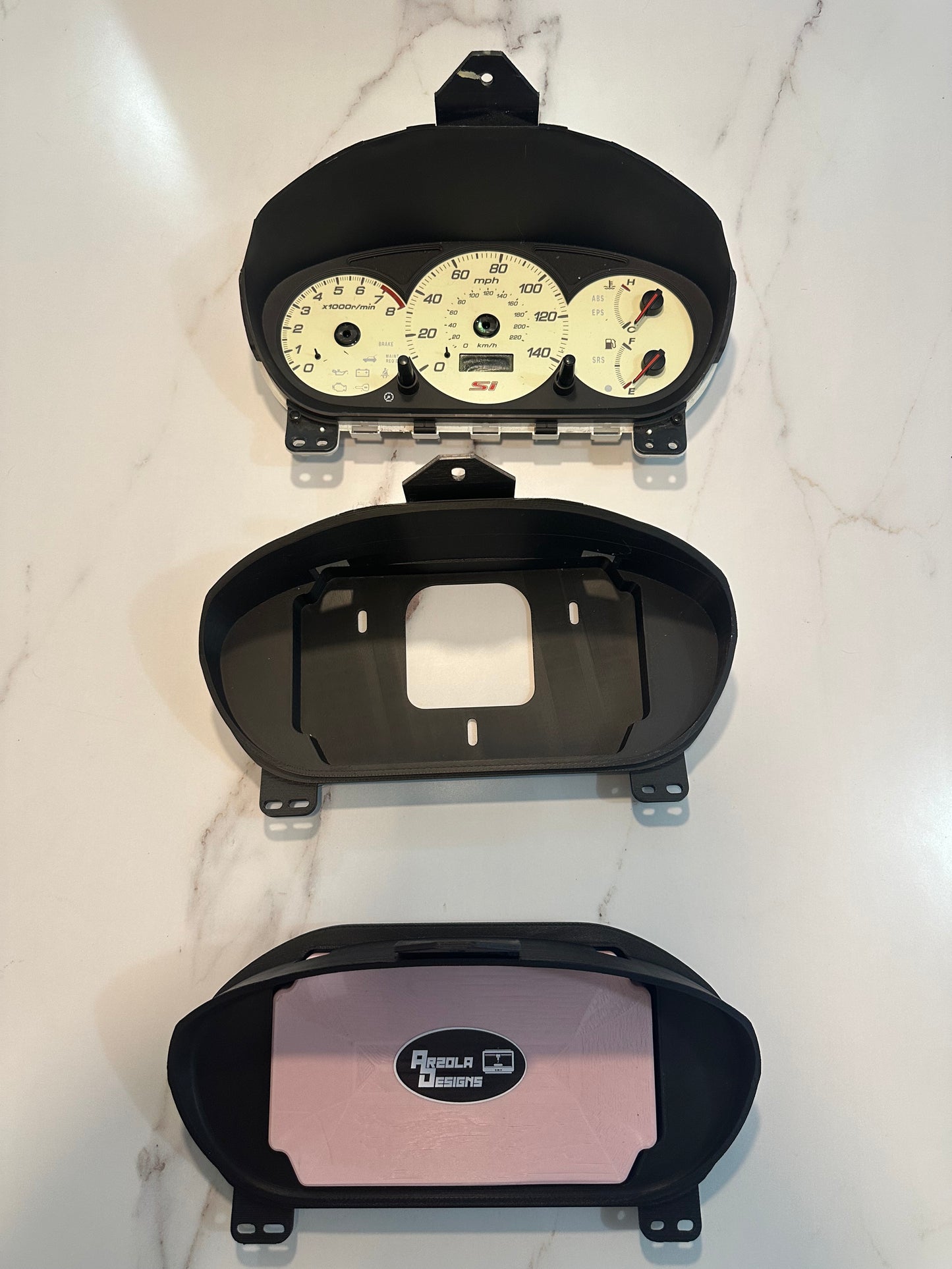 3D Printed Premium Cluster for Honda Civic EP3 (2001-2005)